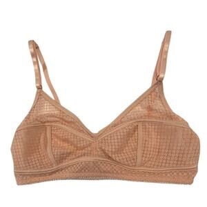 Underella By Ella Moss-Blush Pullover Bralette Lace Eyelet